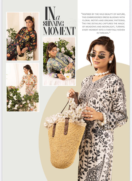 Chic Modest by Simran's – Kanwak Malik Silk Prints in Lawn 2 Piece Suit | Sizes S–XL