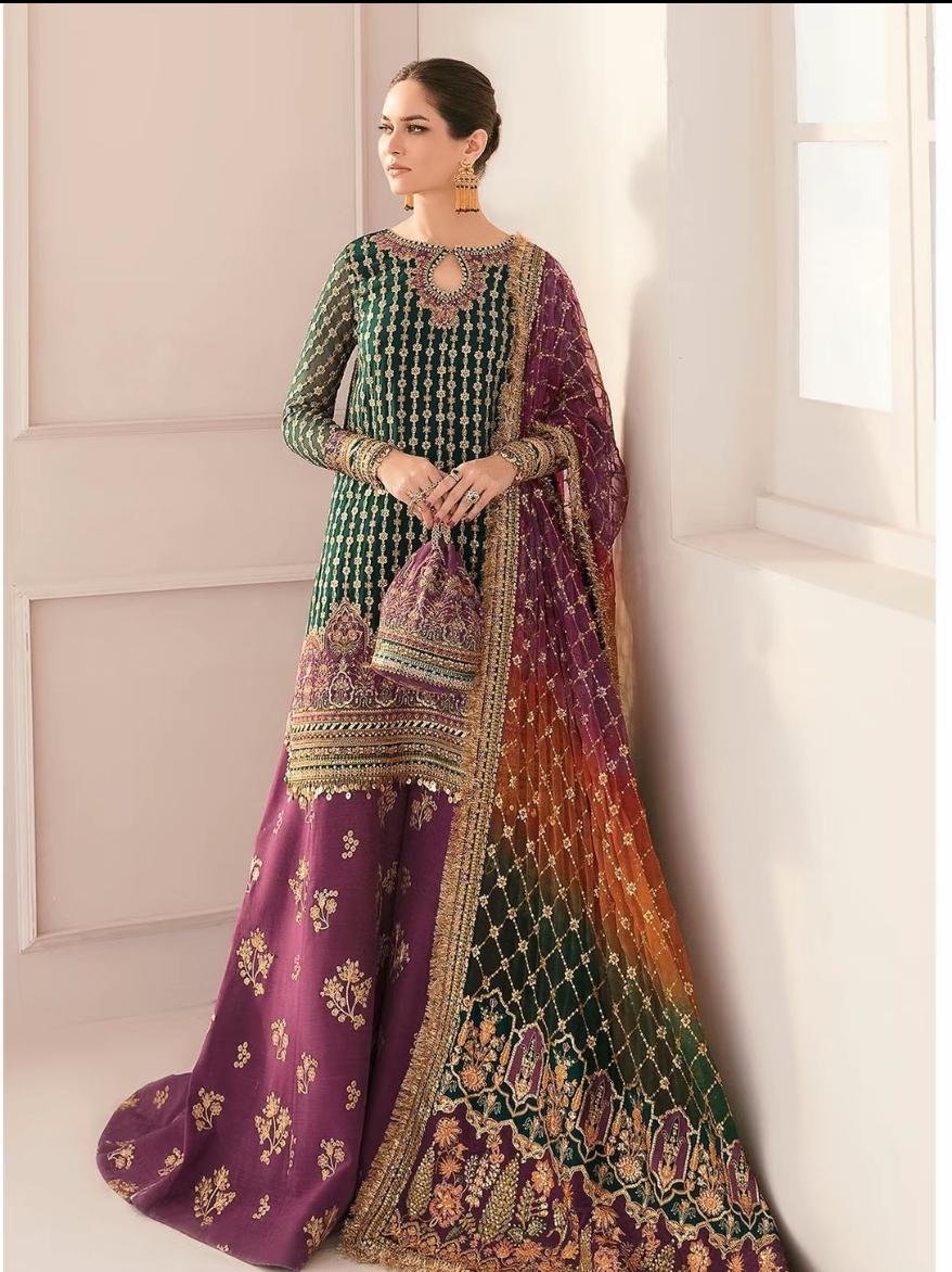 Baroque Original – Heavy Embroidered Wedding Collection | Sharara Suit | Luxury Bridal & Formal Wear