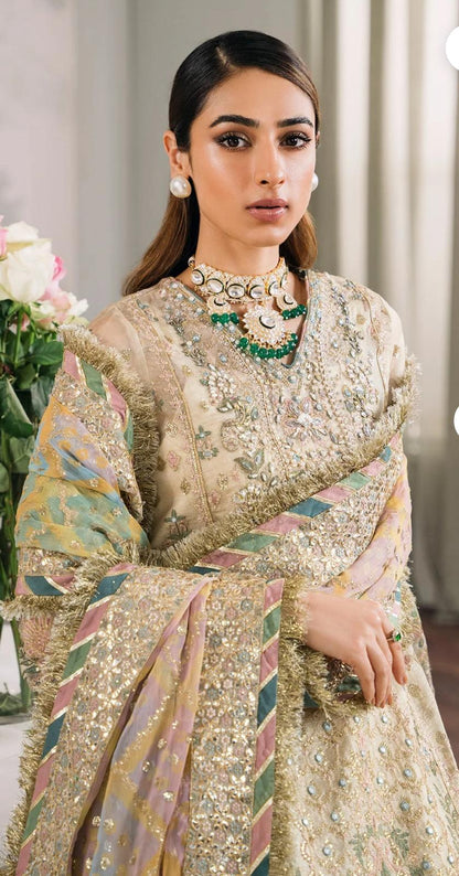 Baroque Chantelle by Simran’s – Heavy Embroidered Wedding Collection Net Fabric(Sizes S–XL)