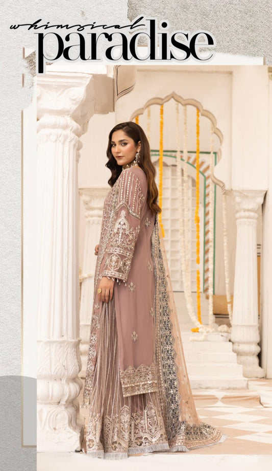 Imrozia By Simran's – Heavy Embroidered 3-Piece Wedding Collection | Net Fabric | Sizes S–XL