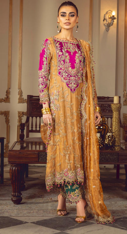 Sara Rohale Asghar (SRA) Inspired – 3 Piece Heavy Embroidered Wedding Collection
