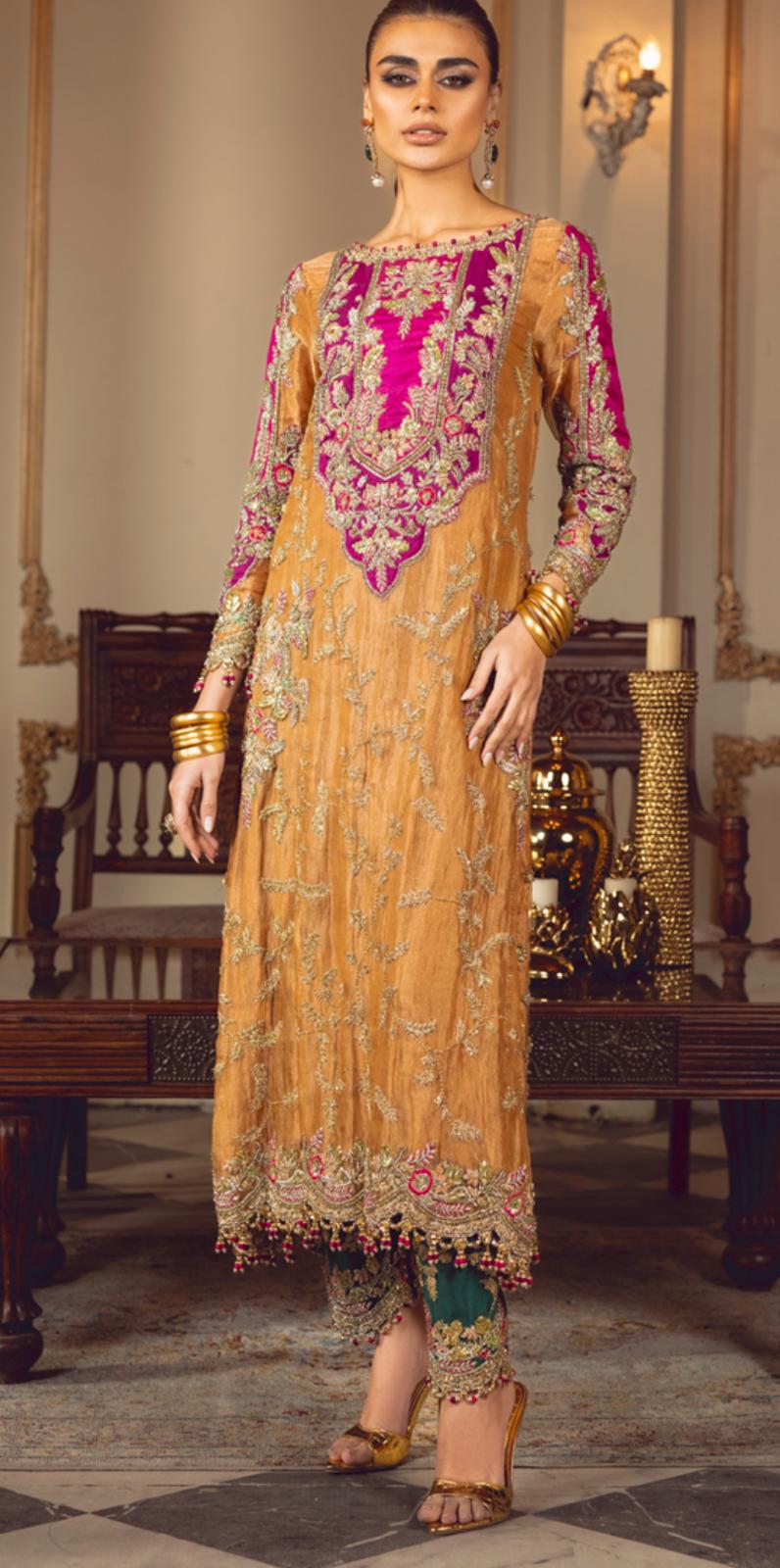 Sara Rohale Asghar (SRA) Inspired – 3 Piece Heavy Embroidered Wedding Collection