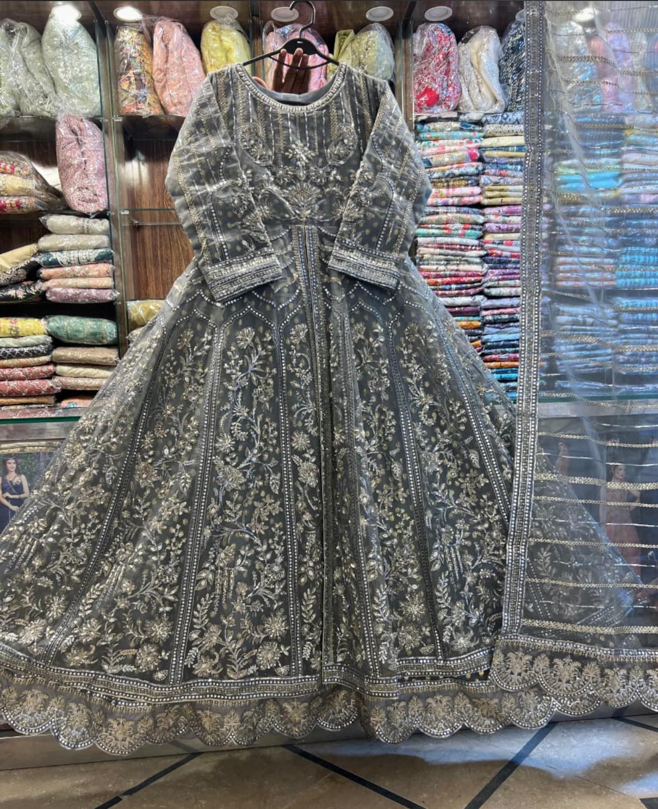 Beautiful 2pcs Organza Maxi with duppatta (Designer Inspired )