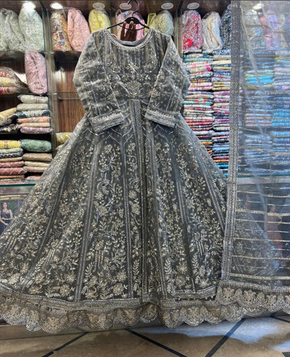 Beautiful 2pcs Organza Maxi with duppatta (Designer Inspired )