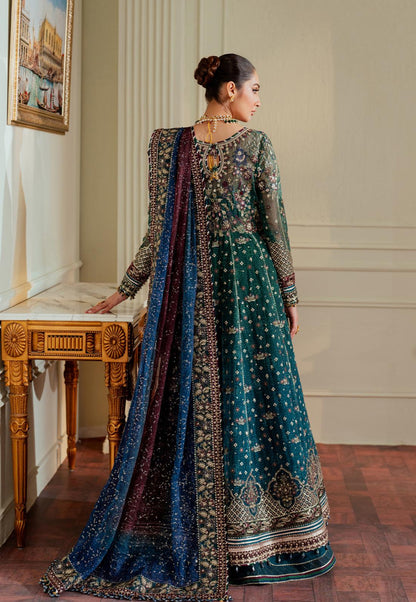 Baroque 3 pcs Chiffon Heavy Embroided Maxi comes with Sharara same as Model-“Please ensure the product is returned within 24 hours, unused and in original packaging.”