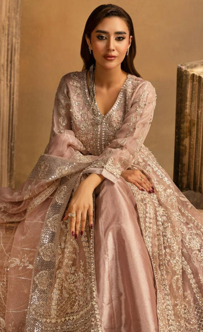 Luxury Heavy Embroidered Organza 3-Piece Maxi Dress – Wedding & Party Wear Collection