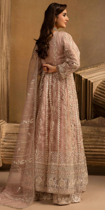 Luxury Heavy Embroidered Organza 3-Piece Maxi Dress – Wedding & Party Wear Collection