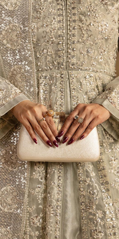 Luxury Heavy Embroidered Organza 3-Piece Maxi Dress – Wedding & Party Wear Collection