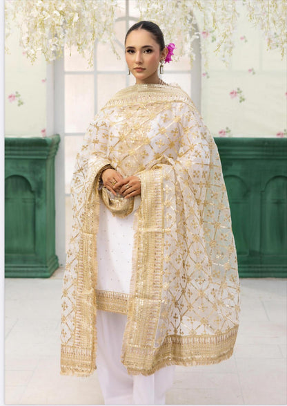 Haya by Simrans – Luxury Chiffon Wedding Collection 3 Piece Farrshi Shalwar Suit (Sizes S–XL)