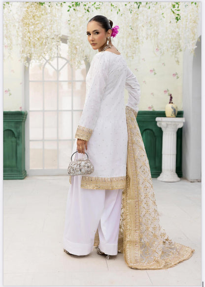 Haya by Simrans – Luxury Chiffon Wedding Collection 3 Piece Farrshi Shalwar Suit (Sizes S–XL)