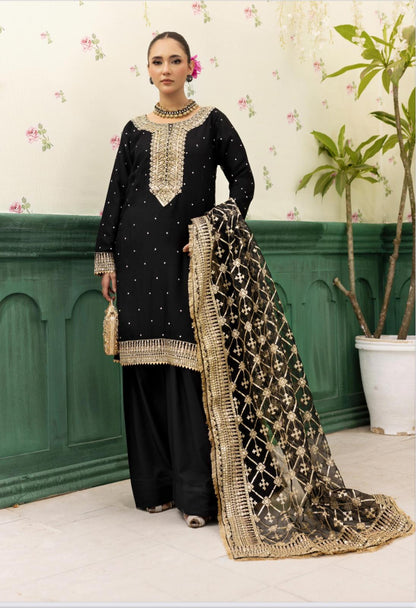 Haya by Simrans – Luxury Chiffon Wedding Collection 3 Piece Farrshi Shalwar Suit (Sizes S–XL)