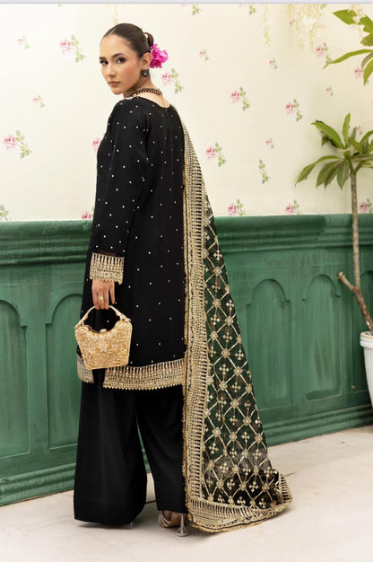 Haya by Simrans – Luxury Chiffon Wedding Collection 3 Piece Farrshi Shalwar Suit (Sizes S–XL)