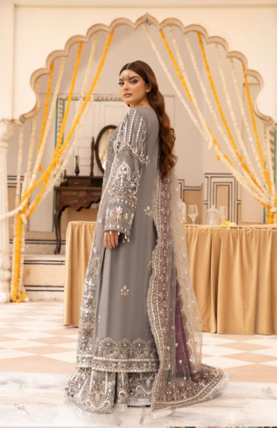Imrozia By Simran's – Heavy Embroidered 3-Piece Wedding Collection | Net Fabric | Sizes S–XL