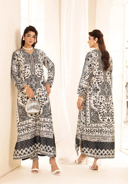 Chic Modest by Simran's – Kanwak Malik Silk Prints in Lawn 2 Piece Suit | Sizes S–XL