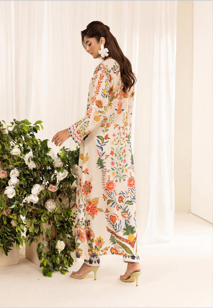 Chic Modest by Simran's – Kanwak Malik Silk Prints in Lawn 2 Piece Suit | Sizes S–XL