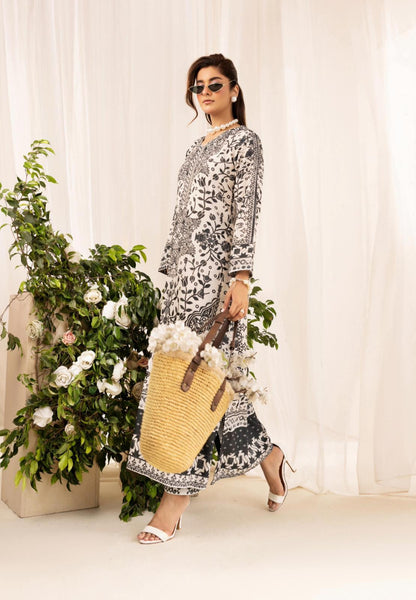 Chic Modest by Simran's – Kanwak Malik Silk Prints in Lawn 2 Piece Suit | Sizes S–XL