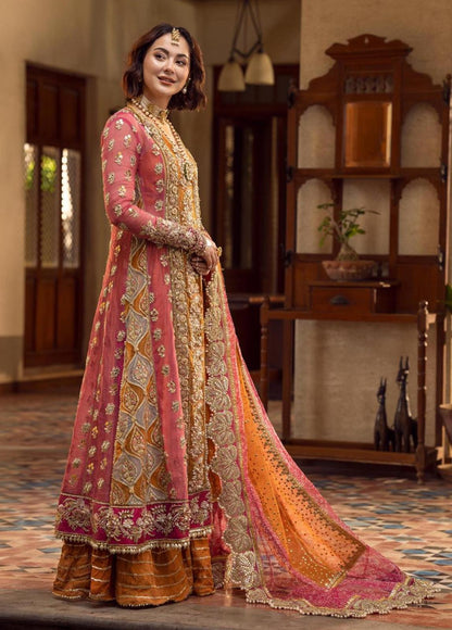 Crimson ( inspired) 3pcs heavy embroidered wedding collection comes with sharara ..Size S to XL