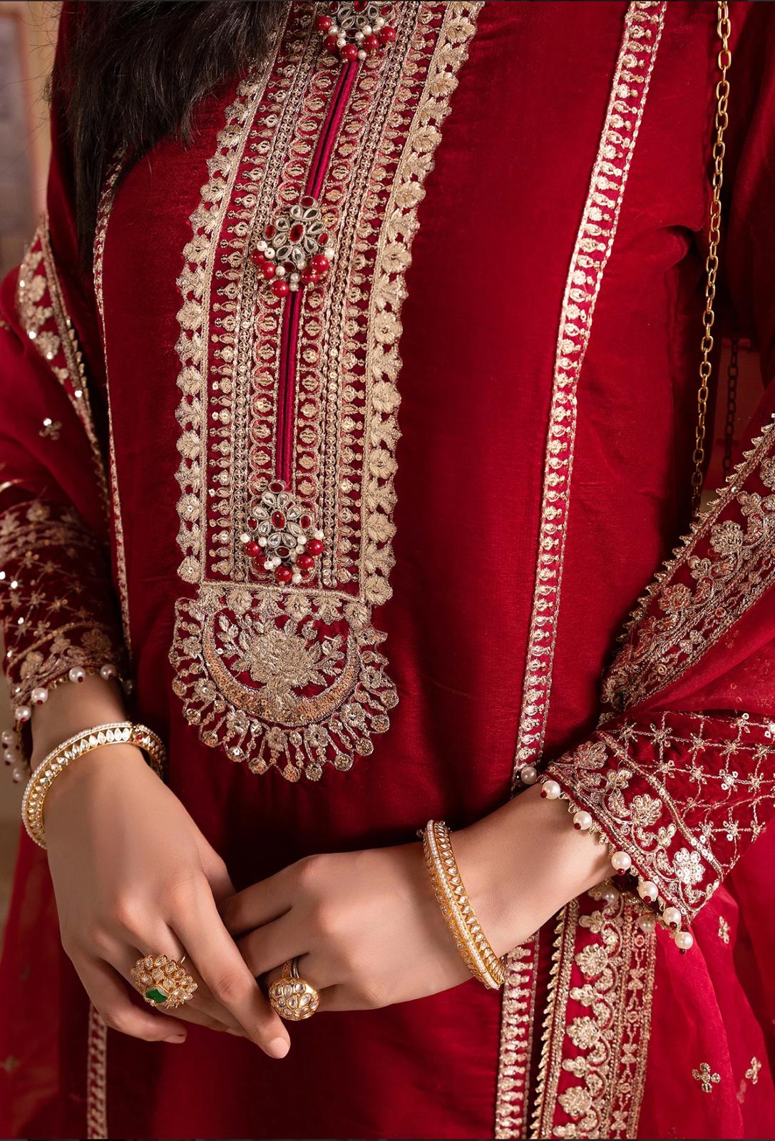 Adan Libas Original Velvet Collection 2025 – Luxury Embroidered Winter Suits