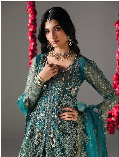 Allys Festive Edition ’26 – Luxury Net Maxi with Jamawar Shararah