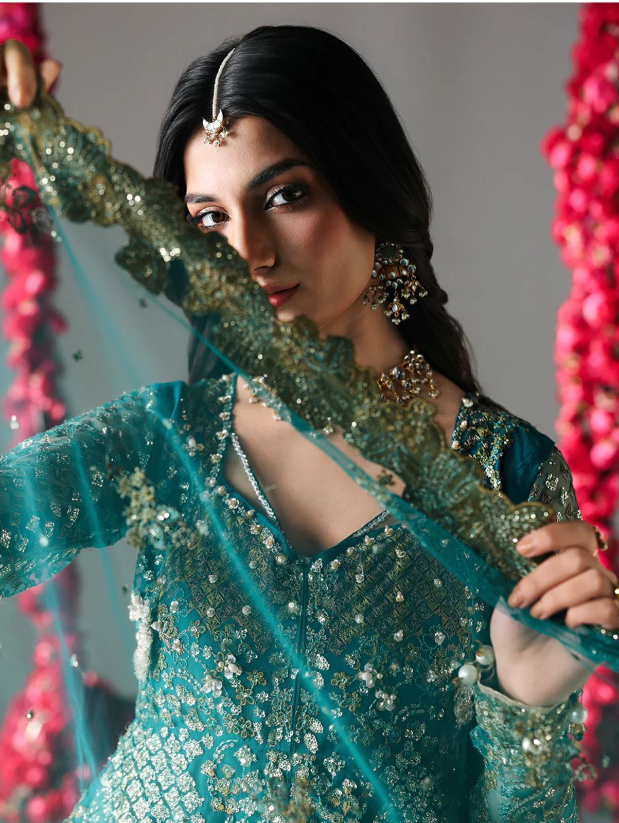 Allys Festive Edition ’26 – Luxury Net Maxi with Jamawar Shararah