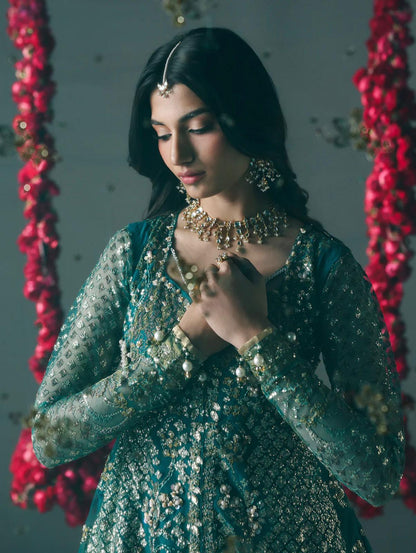 Allys Festive Edition ’26 – Luxury Net Maxi with Jamawar Shararah