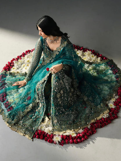 Allys Festive Edition ’26 – Luxury Net Maxi with Jamawar Shararah