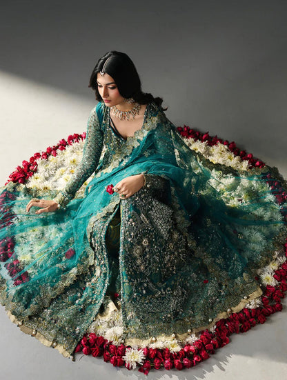 Allys Festive Edition ’26 – Luxury Net Maxi with Jamawar Shararah