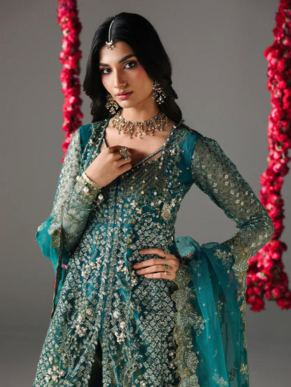 Allys Festive Edition ’26 – Luxury Net Maxi with Jamawar Shararah