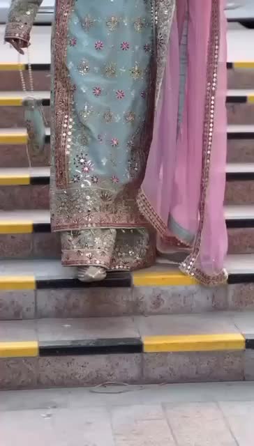 SAHAR- Haseens official ( ORIGINAL )…4 pieces heavy embroidered chiffon wedding collection comes with matching potli bag